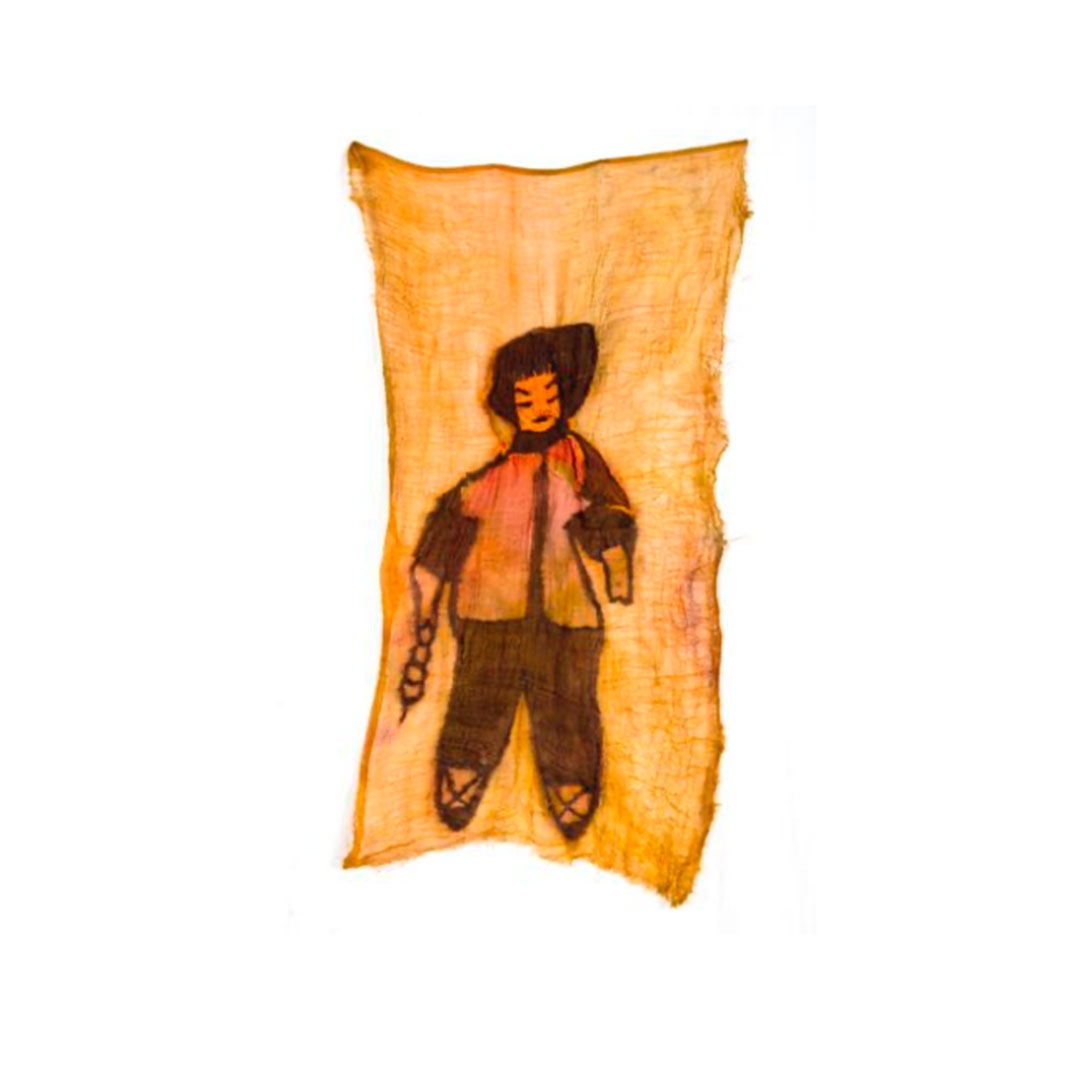 Bienal Serisi “Aslan Çocuk / Lion Child” Kumaş üzerine dikiş / Sewing on fabric 48 cm x 101 cm 2019