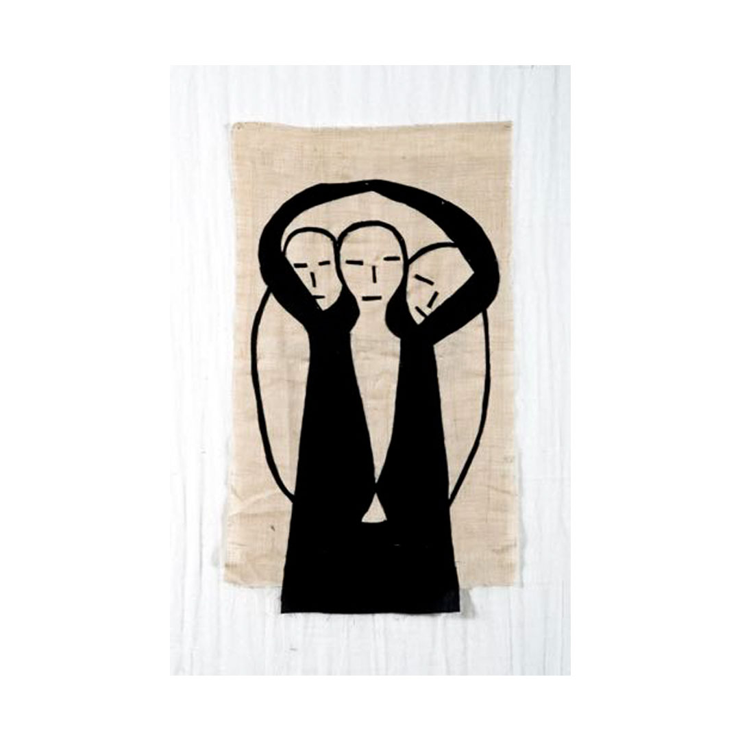 Bienal Serisi “Trio” Kumaş üzerine dikiş/ Sewing on fabric 50 cm x 85 cm 2019